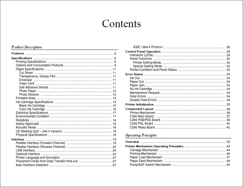 EPSON color-980 Service Manual-2